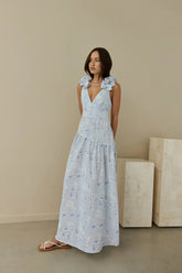 Pretty Smile Maxi Dress Blue