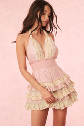 Quintelle Cotton Mixed Print Mini Dress