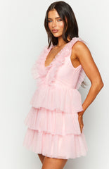 Tori Pink Tulle Mini Dress