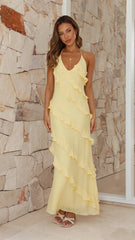 Sophia Maxi Dress - Lemon