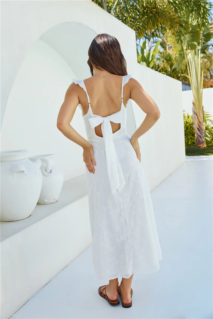 Tunnel Of Love Maxi Dress White