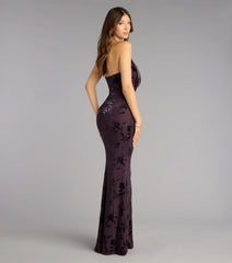 Morgan Plunge Cowl Neck Mermaid Formal Dress