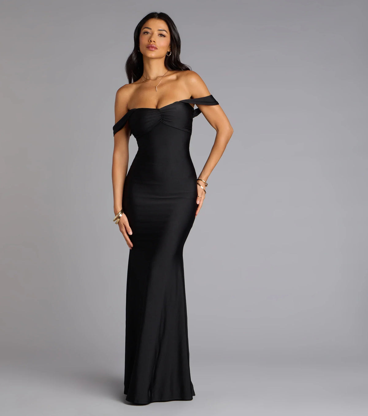 Rae Off-The-Shoulder Mermaid Formal Dress