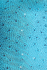 Aellin-Embellished Bodycon Mini Dress in Aqua Blue